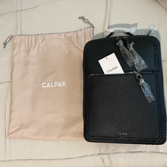 Calpak Kaya 15 inch Laptop Backpack in Gunmetal Black - Picture 5 of 6